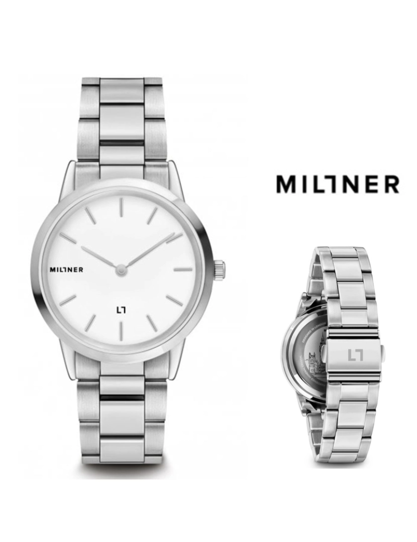 Millner - Relógio Millner STF 11001 Chelsea Silver 36mm