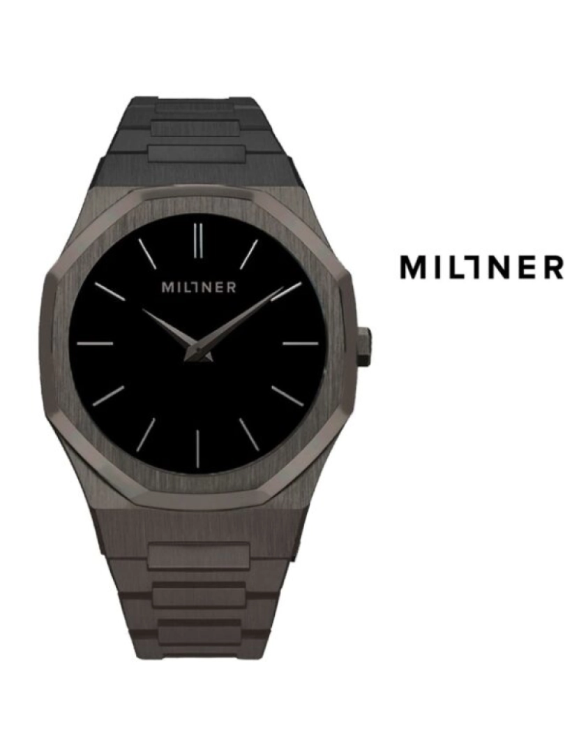 Millner - Relógio Millner STFA Oxford 1038738 Full Black 40 mm