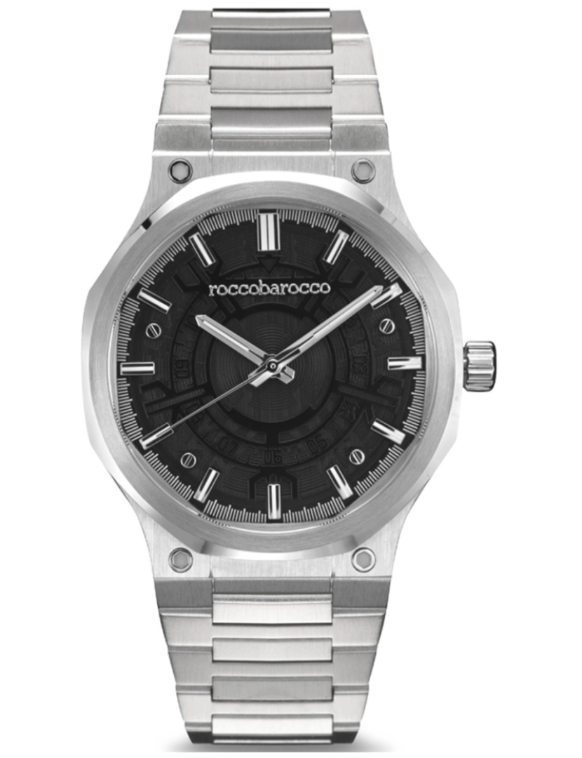 Rocco Barocco - Relógio Rocco Barocco Black Pattern STFA RB.4563M-07M