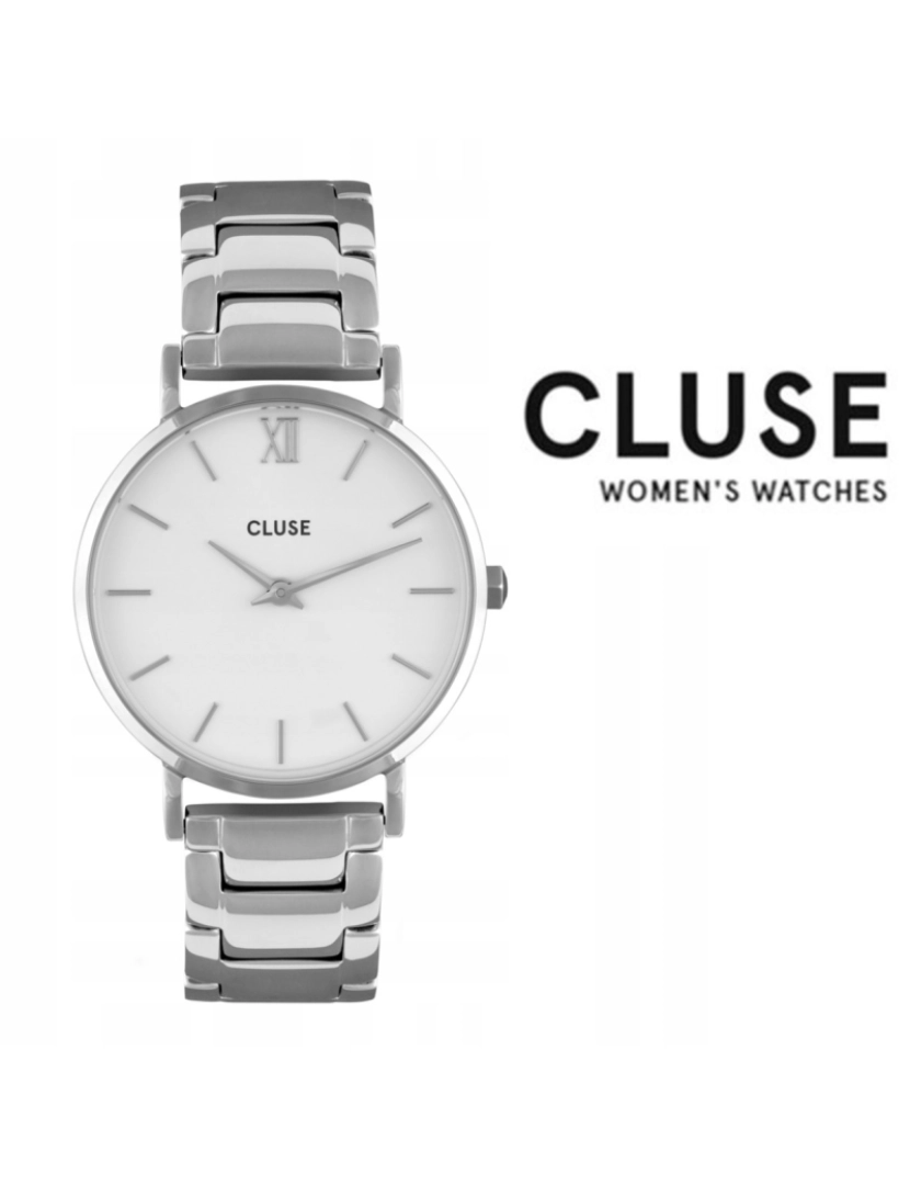 Cluse - Relógio Cluse MINUIT SILVER/WHITE CW0101203026 33 MM