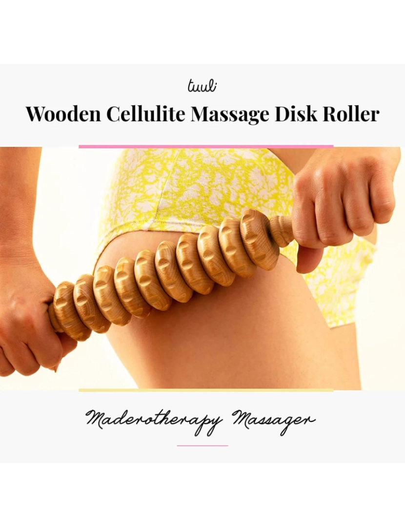 imagem de Tuuli Wood Massagem Body Roller Massagem de drenagem linfática Maderoterapia8