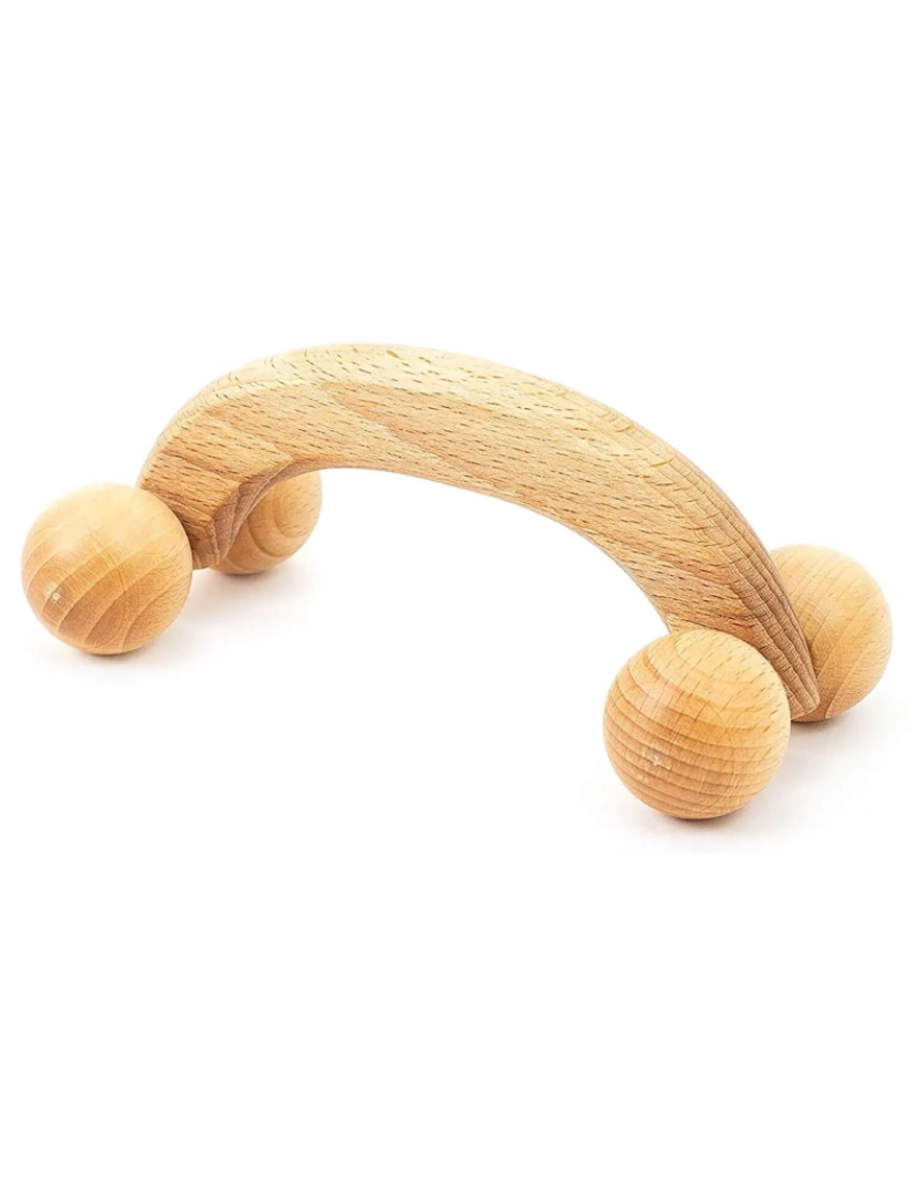 imagem de Massagedor de mão de madeira Tuuli para o rolo de massagem de ombro de ponte traseira 18 X 7 X 6 Cm1