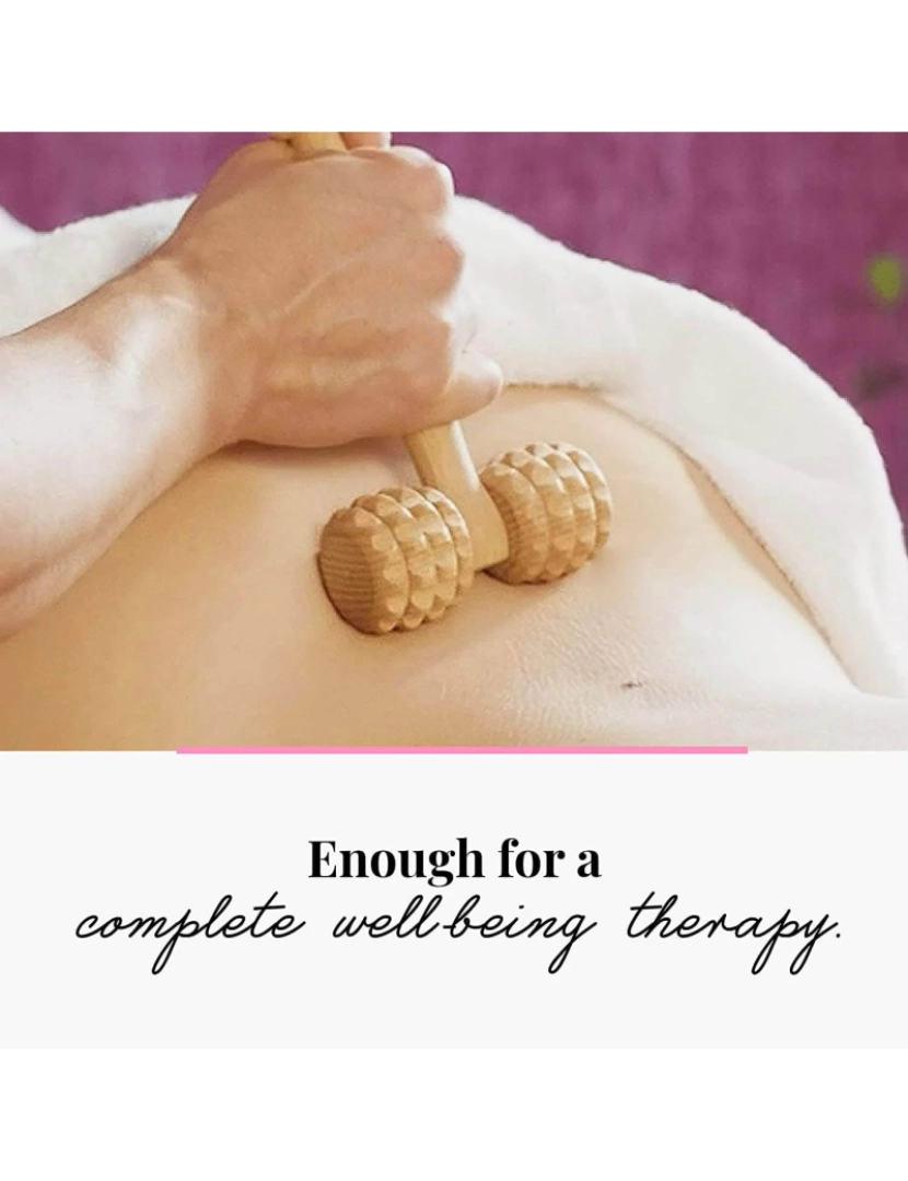 imagem de Tuuli Massagem de madeira Roller Tool Massagem T-Roller Face pescoço braços de volta corpo4