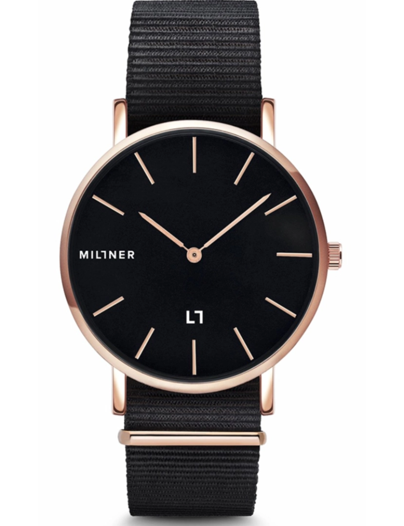 Millner - Relógio Millner STF Hallfield S Black Fabbric