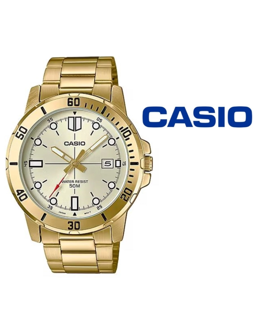 Casio - Relógio Casio MTP-VD01G-9EVUDF
