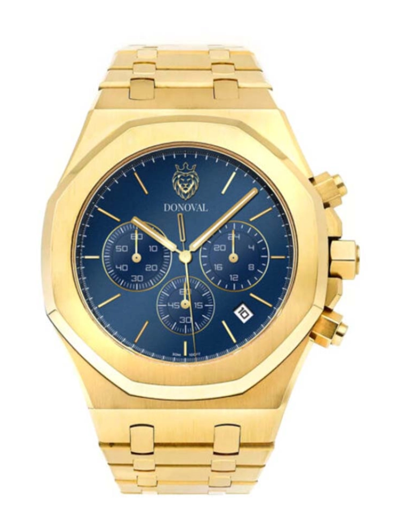 Donoval - Relógio Dourado e Azul
