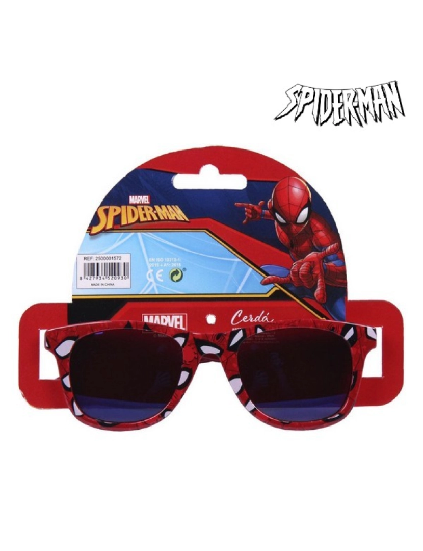 imagem de Óculos de Sol Infantis Spiderman Vermelho2