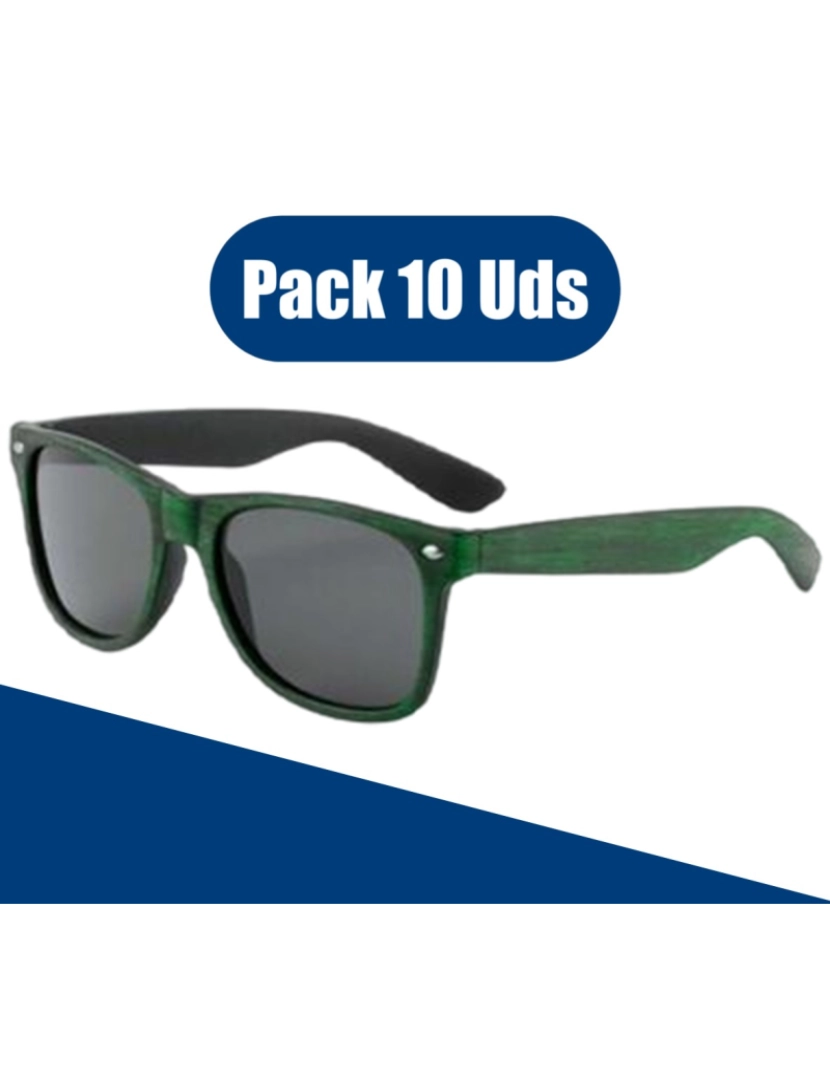 You Like It - PACK 10 - Óculos Sol Unissexo Proteção Contra 100% dos Raios UV (UV400) Verde