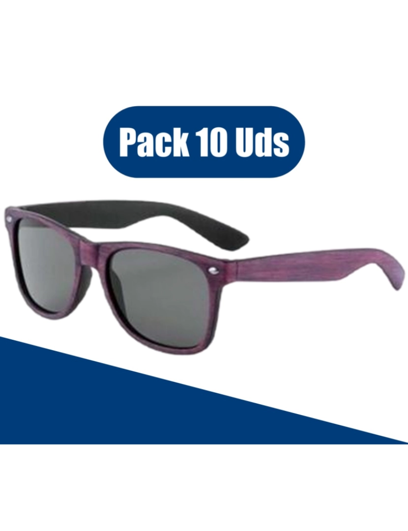 You Like It - PACK 10 - Óculos Sol Unissexo Proteção Contra 100% dos Raios UV (UV400) Vermelho