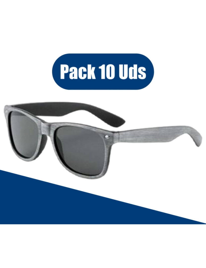 You Like It - PACK 10 - Óculos Sol Unissexo Proteção Contra 100% dos Raios UV (UV400) Cinzento