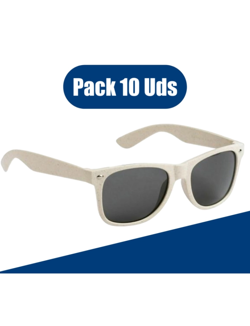 You Like It - PACK 10 - Óculos Sol Unissexo Proteção Contra 100% dos Raios UV (UV400) Natural