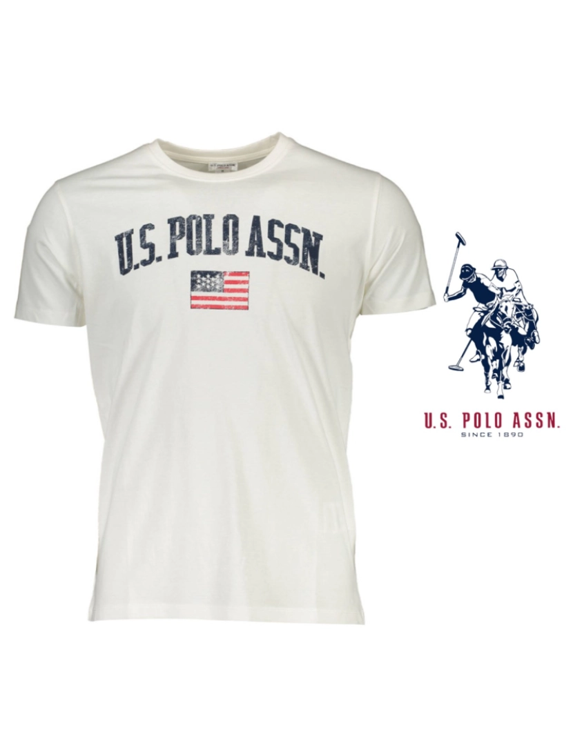 U.S. Polo Assn.® T-Shirt M. Curta Homem Laranja - U.s. Polo Assn