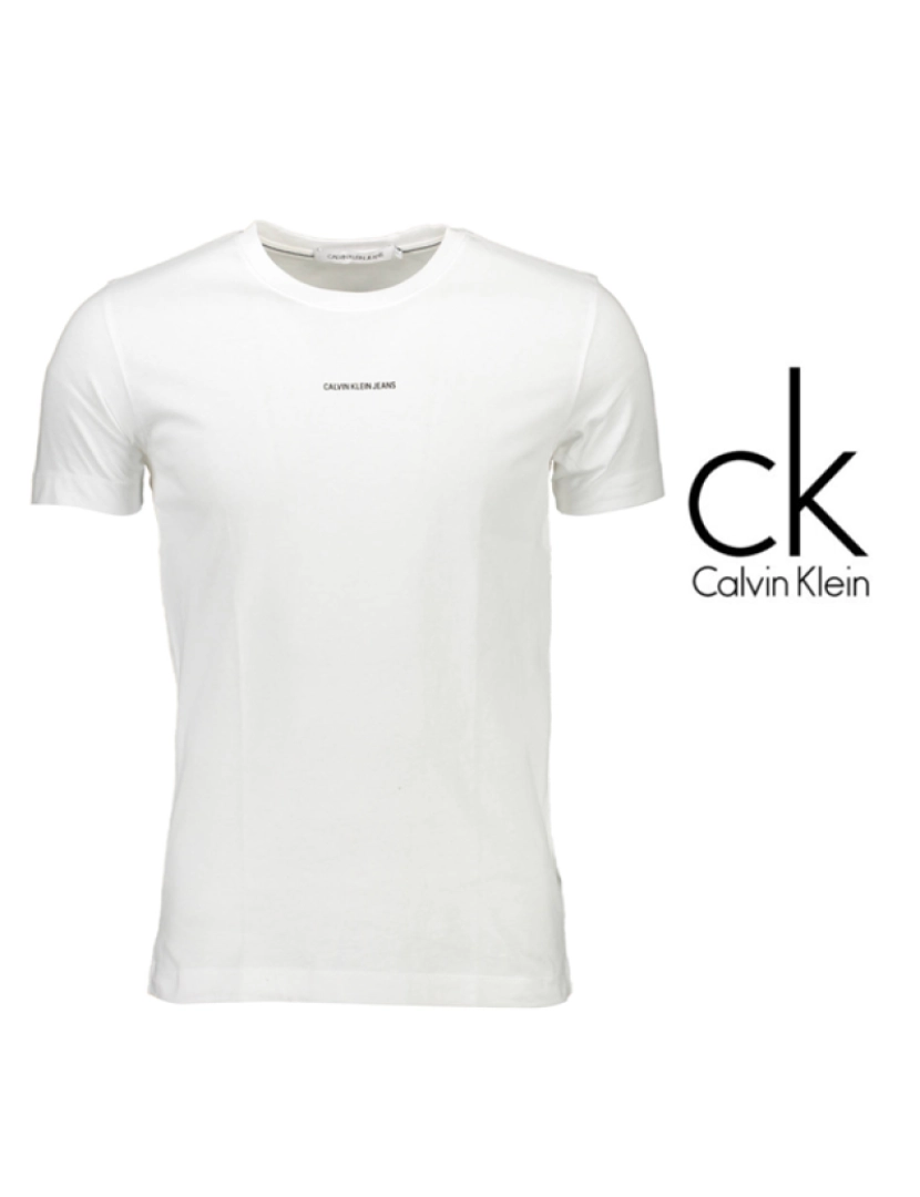 Calvin Klein® T-Shirt Branca com Logo - Calvin Klein