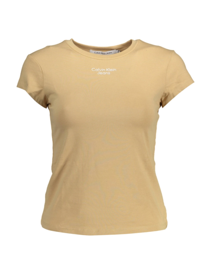 imagem de Calvin Klein® T-Shirt Bege com Logo2