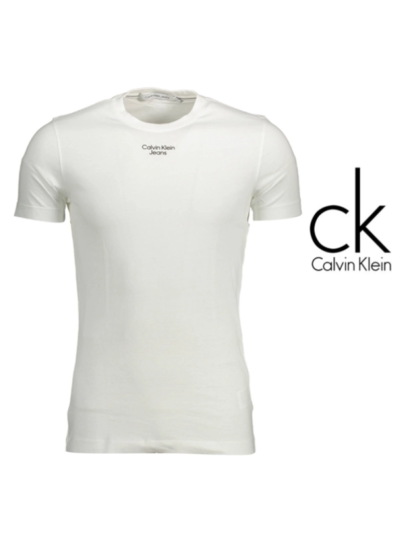 Calvin Klein - T-Shirt M. Curta Homem Branco