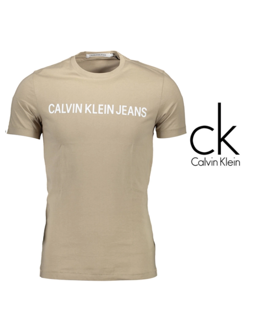 imagem de Calvin Klein® T-Shirt Bege com Logo1