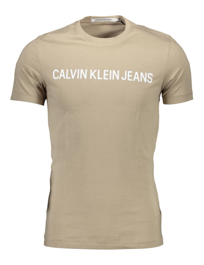 imagem de Calvin Klein® T-Shirt Bege com Logo2