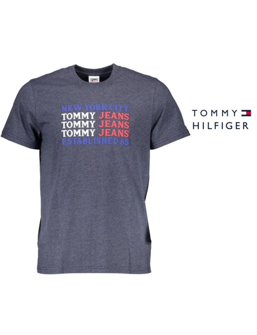 T-Shirt Tommy Hilfiger Knit Azul - Tommy Hilfiger