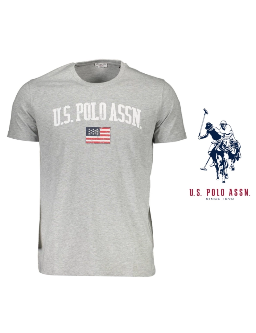 U.s. Polo Assn. - U.S. Polo Assn.® T-Shirt M. Curta Homem Cinza