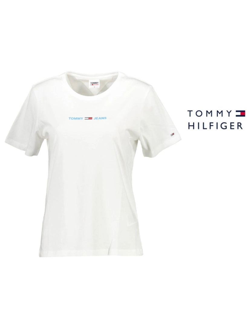 Tommy Hilfiger - Tommy Hilfiger® T-Shirt Mulher Branca Tommy Jeans