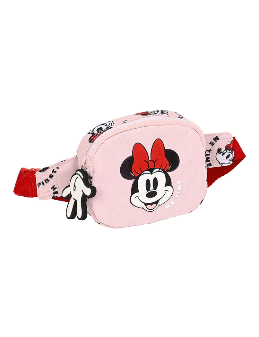 Minnie - Bolsa de cinto Minnie Mouse Me time 14 x 11 x 4 cm rosa