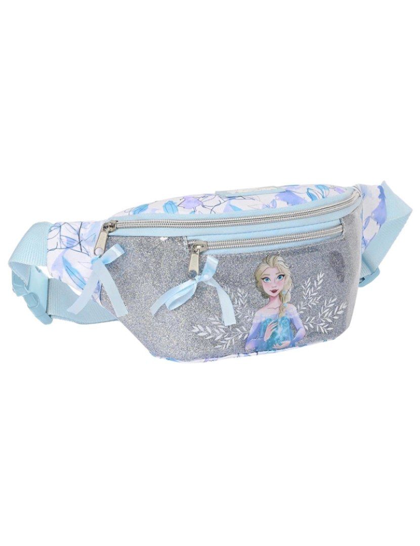 Frozen - Bolsa de Cinto Frozen Memories Prata Azul Branco (23 x 12 x 9 cm)