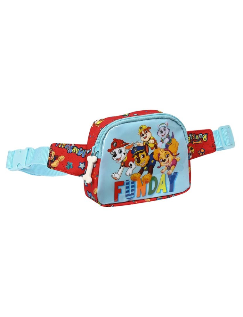 Patrulha Pata - Bolsa de cinto The Paw Patrol Funday 14 x 11 x 4 cm vermelho azul claro