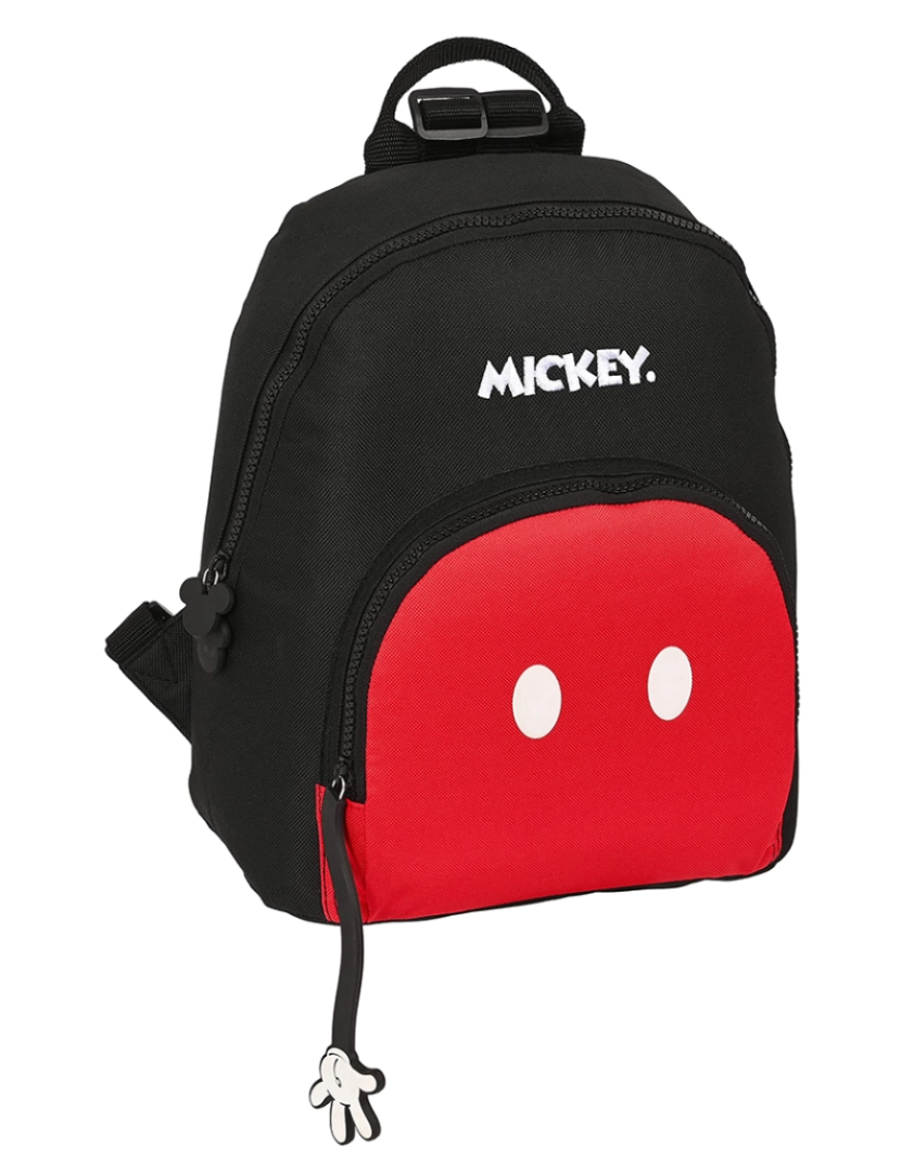 Mickey - Mochila Casual Mickey Mouse Clubhouse Mickey mood Vermelho Preto 13 L