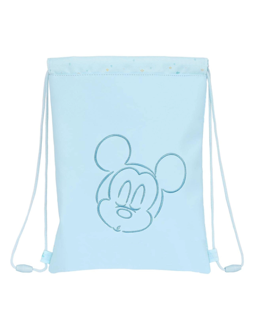 Mickey - Mochila com Cordas Mickey Mouse Clubhouse Azul Claro (26 x 34 x 1 cm)