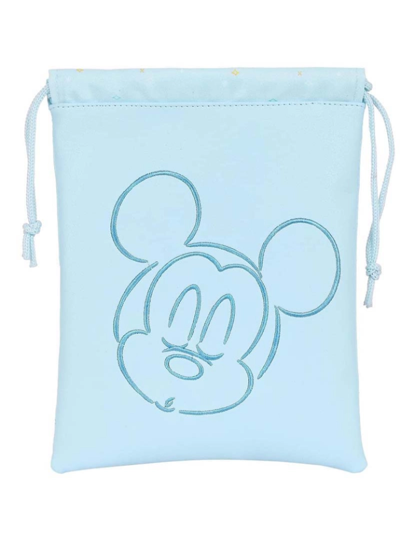 Mickey - Lancheira Mickey Mouse Clubhouse Saco 20 x 25 cm Azul Claro