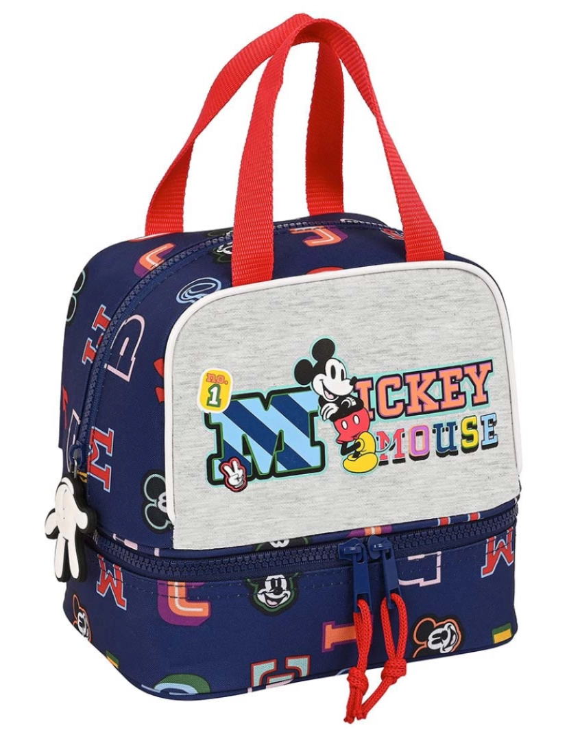 Mickey - Lancheira Mickey Mouse Clubhouse Apenas uma Azul Marinho 20 x 20 x 15 cm