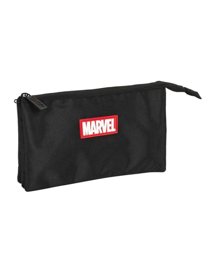 Marvel - Estojo Triplo Marvel Preto