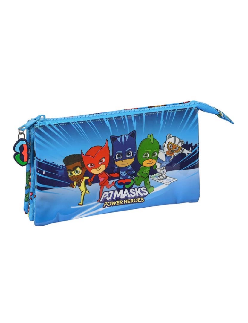 PJ Masks - Máscaras PJ Triplas Carry-all Azul 22 x 12 x 3 cm