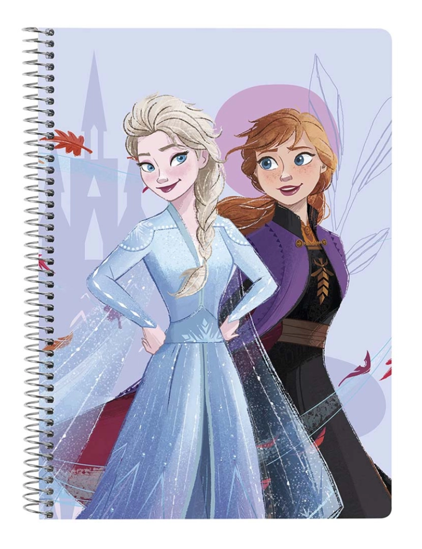 Frozen - Caderno Frozen Believe Lilás (80 Folhas)