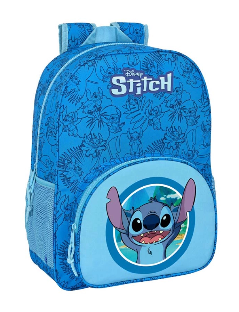 Lilo & Stitch - Mochila Escolar Stitch Azul 33 x 42 x 14 cm