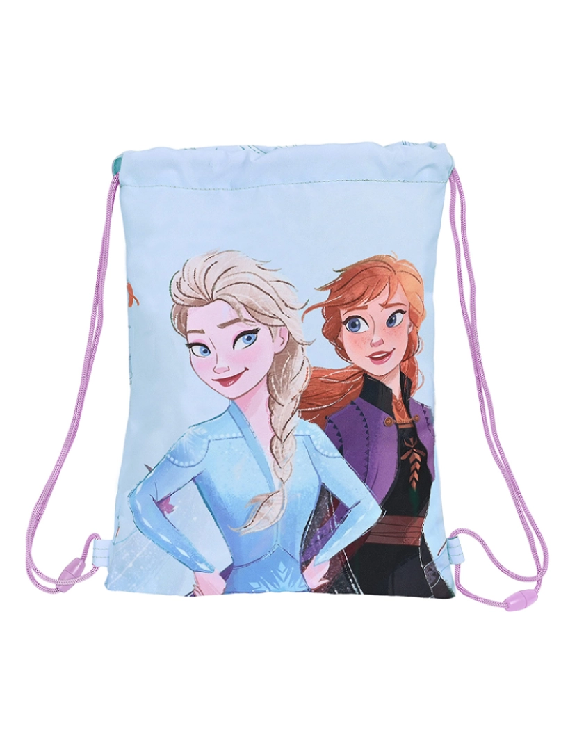 Frozen - Mochila com Cordas Frozen Believe Lilás