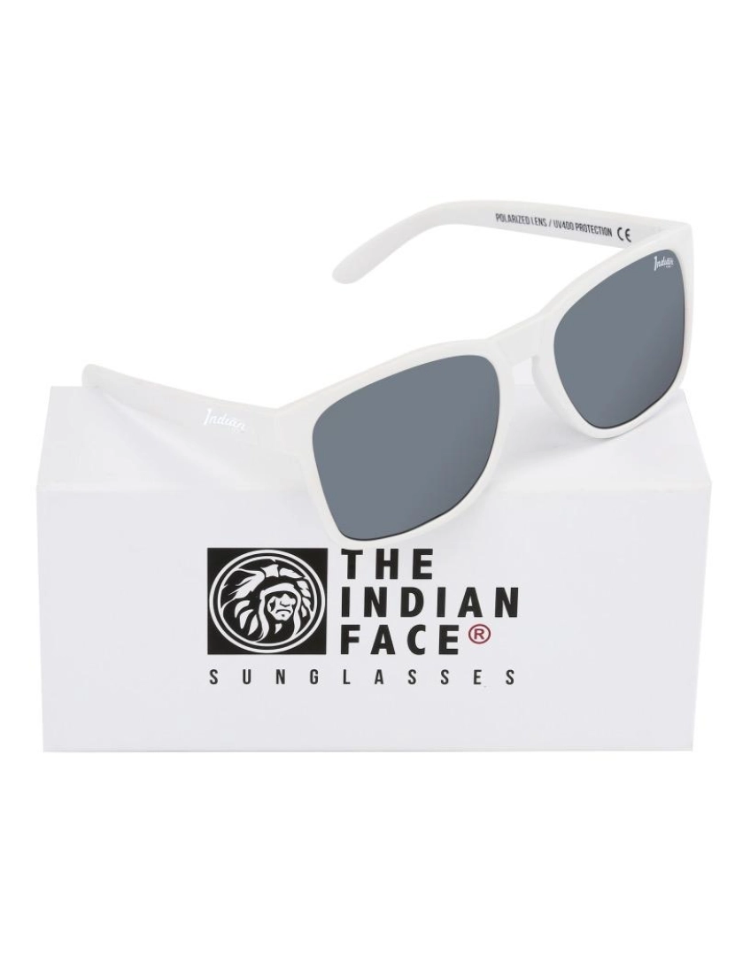 The Indian Face - Óculos Free Spirit Style Lentes Cinza  1 Par de Hastes Extra