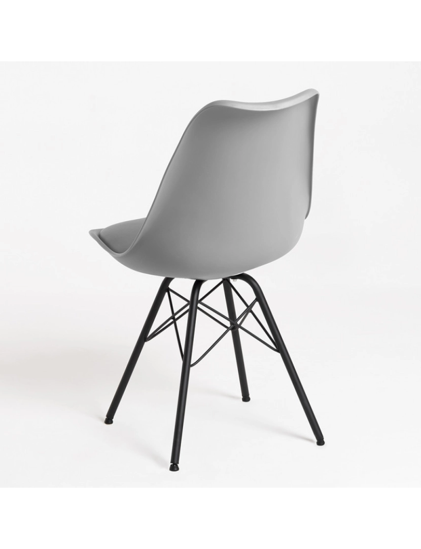 imagem de Cadeira Tilsen Metalizada - Cinza claro3