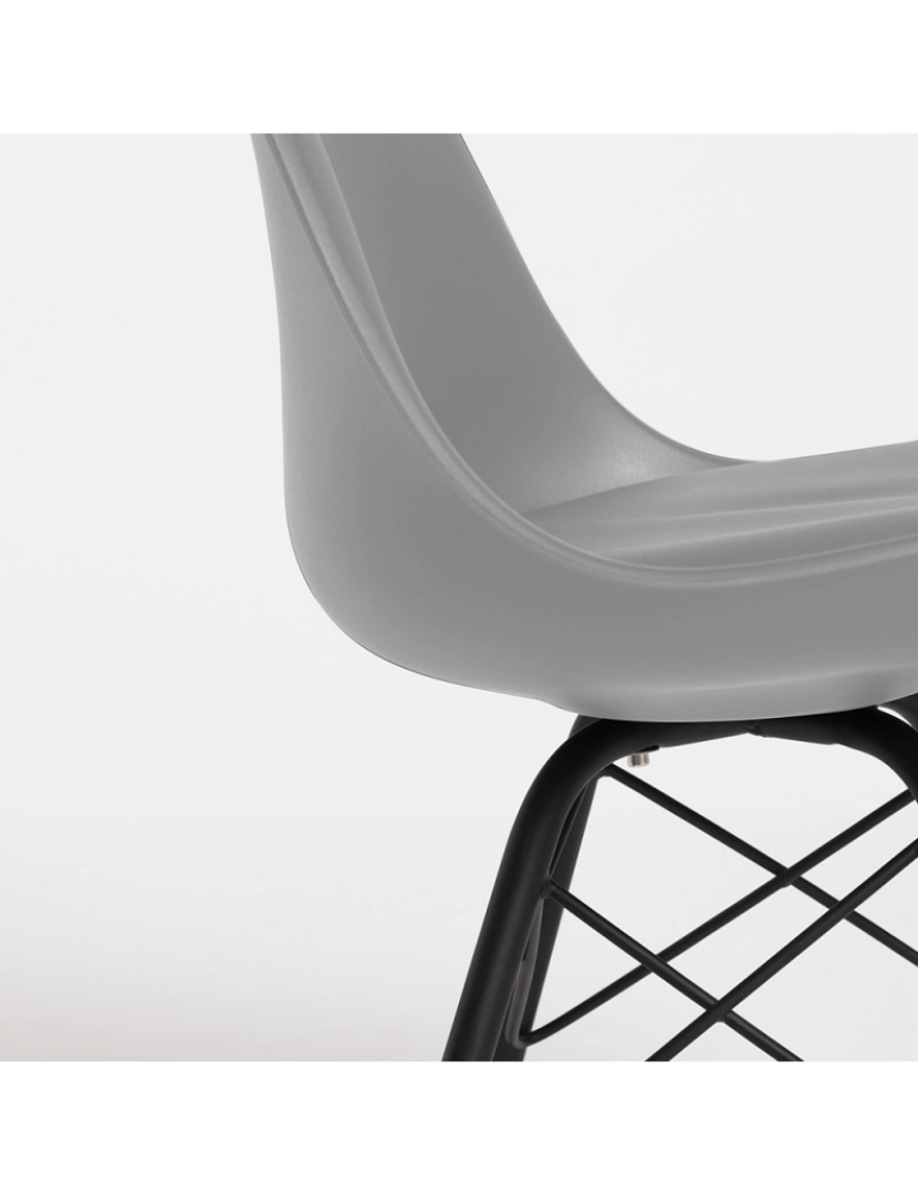 imagem de Cadeira Tilsen Metalizada - Cinza claro5