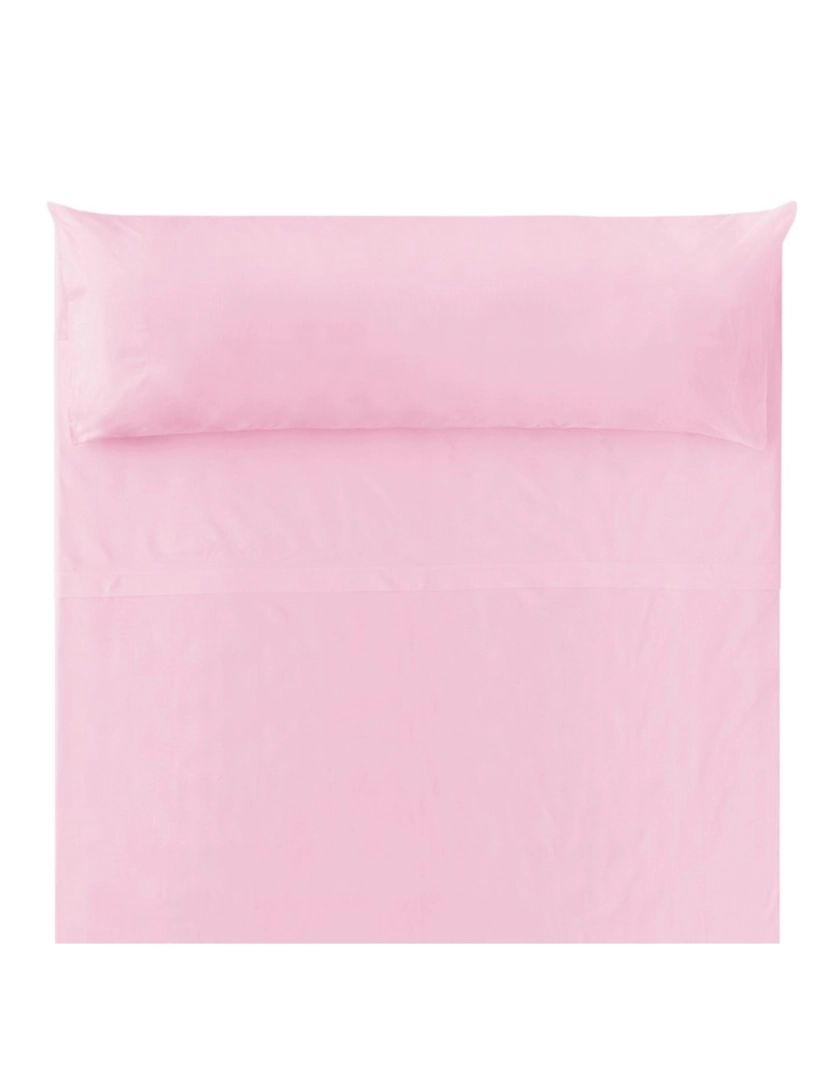 imagem de Jogo de lençóis em microfibra extra macia (135cm, cor-de-rosa)2