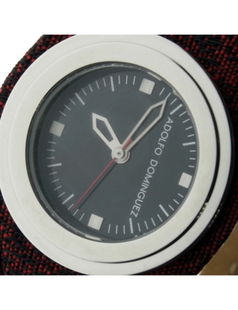 imagem de Adolfo Dominguez Ad33003 Relógio analógico feminino caixa de aço inoxidável cor preta2