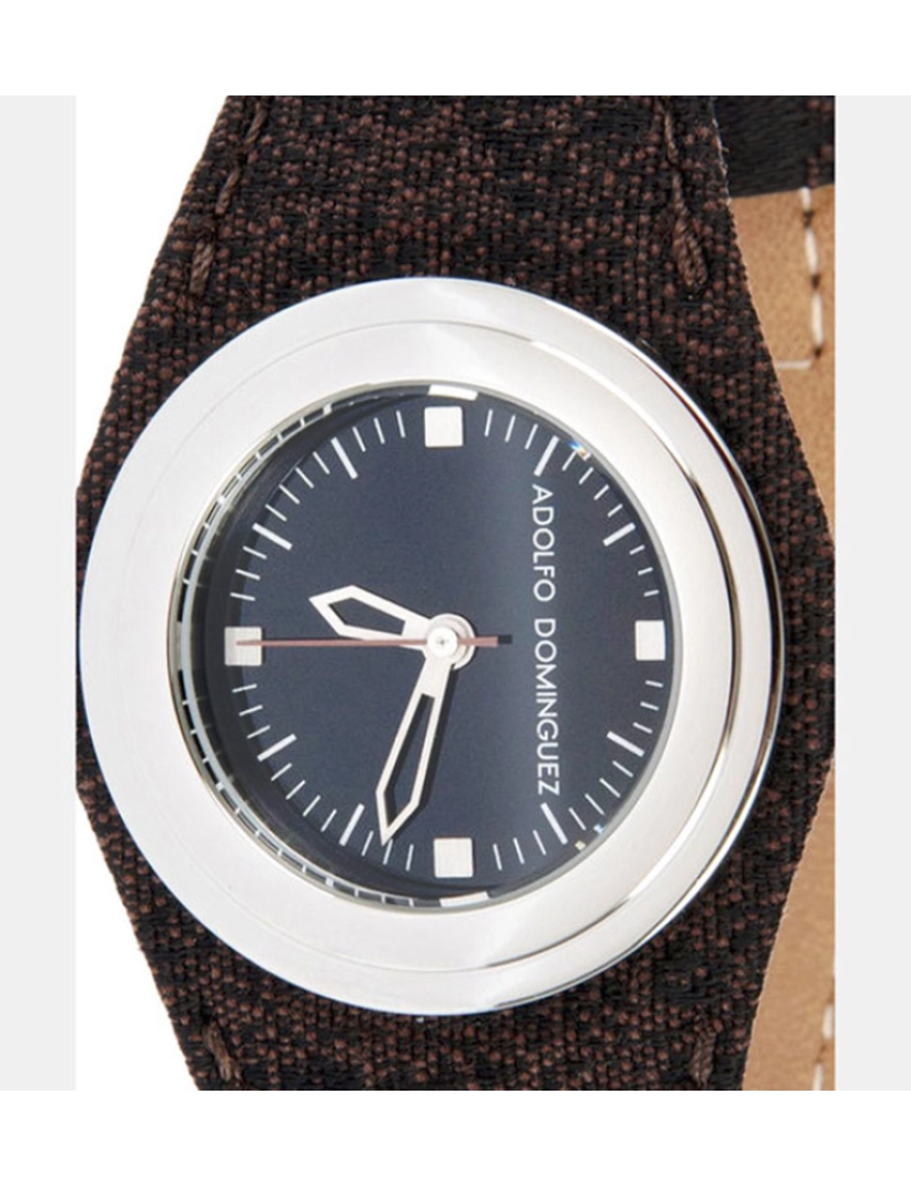 imagem de Adolfo Dominguez Ad33001 relógio analógico feminino de aço inoxidável caso cor preta2