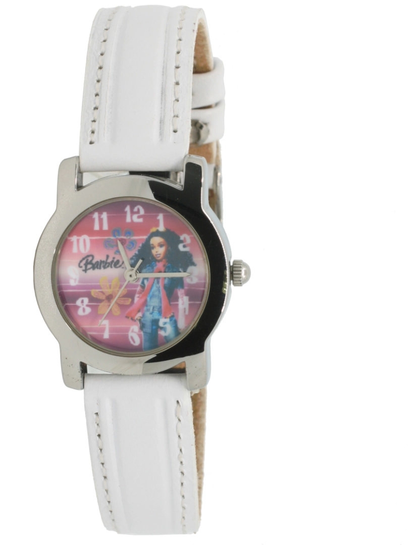 Barbie - Barbie Be-98650 Relógio analógico para meninas caixa de aço inoxidável esfera cor multicolor