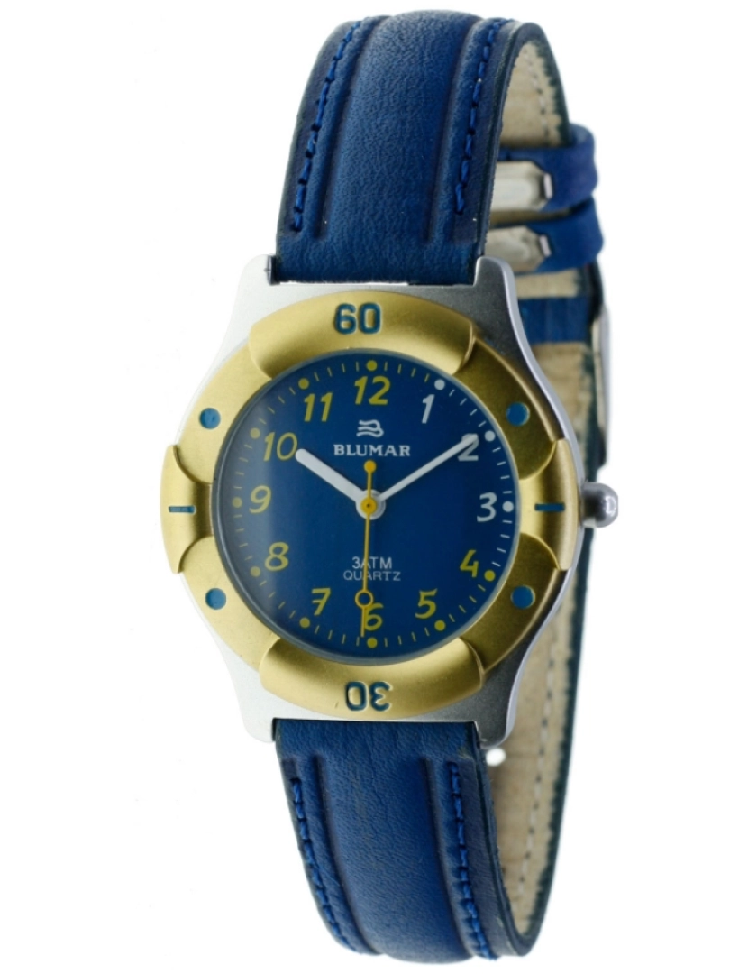 Blumar - Blumar Bl-08333 Unisex Analytical Watch Metal Dial Cor Azul