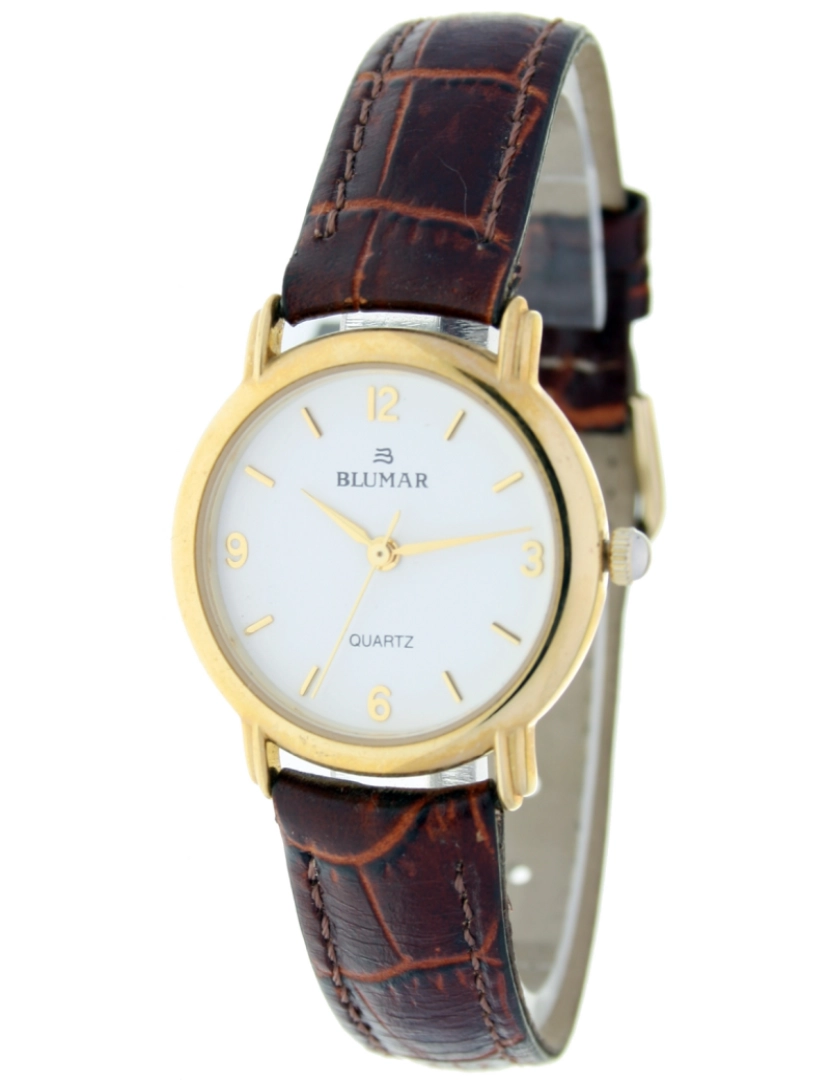 Blumar - Blumar Bl-09433 Relógio Analítico Feminino Metal Dial Cor Branco