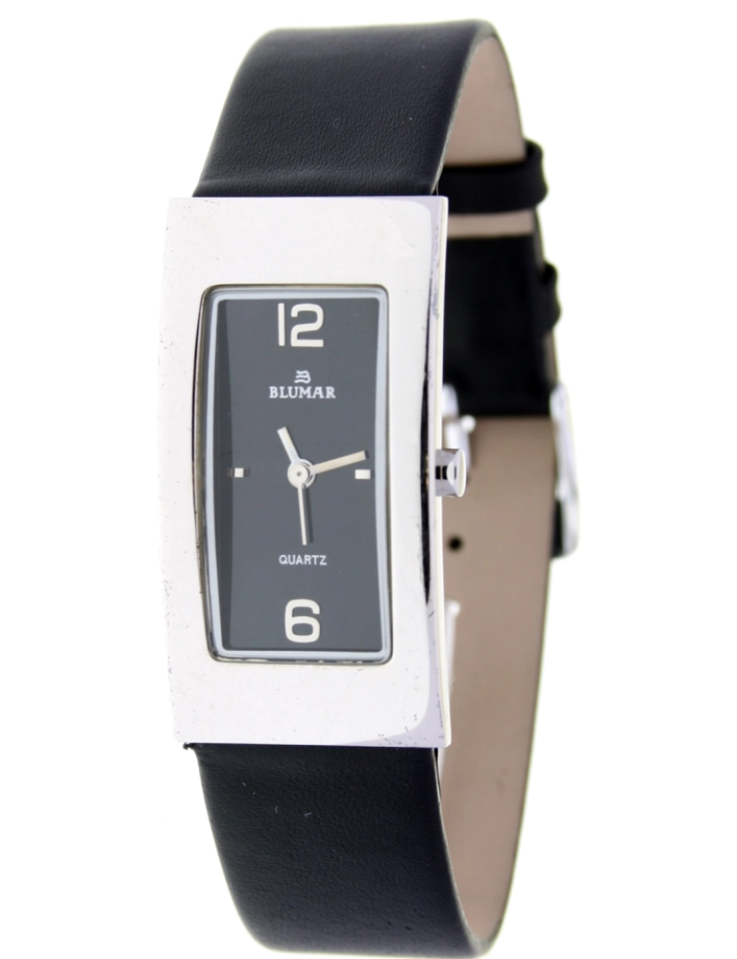 Blumar - Relógio analógico Blumar Bl-09439 para mulheres caixa de aço inoxidável preto cor preta
