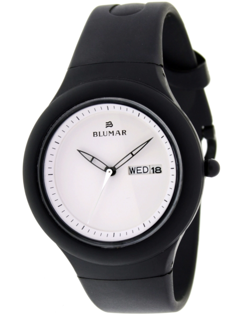 Blumar - Blumar Bl-09498 Relógio analógico para homens caixa de resina Esfera cor branca