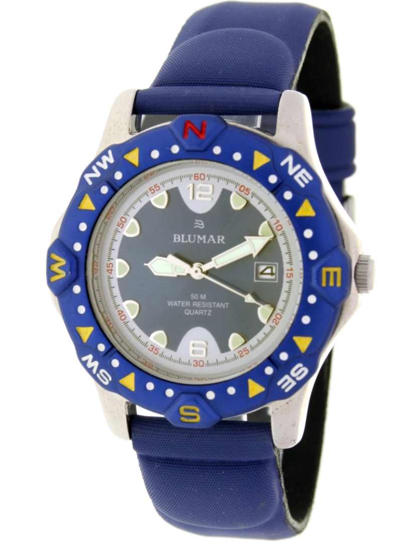 Blumar - Blumar Bl-09509 Relógio Analítico Dial Metal Cor Azul