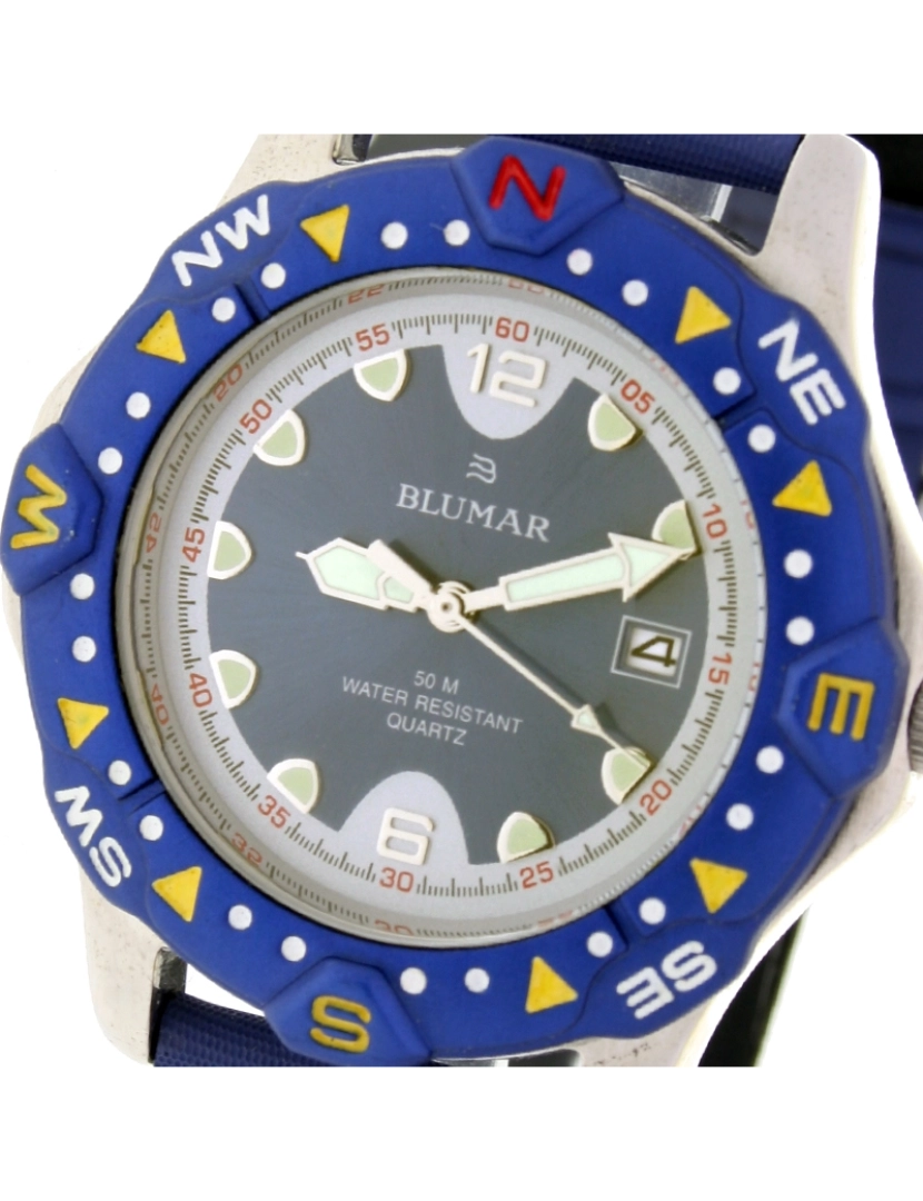 imagem de Blumar Bl-09509 Relógio Analítico Dial Metal Cor Azul2