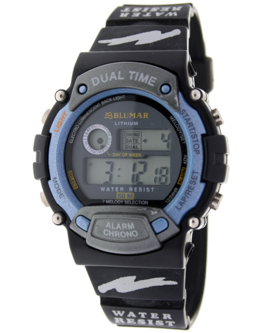 Blumar - Blumar Bl-09583 Relógio digital para homens plástico caixa esfera cor azul
